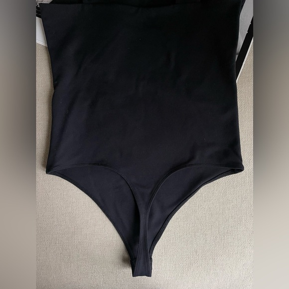 Abercrombie & Fitch Seamless Square Neck Bodysuit In Black Size M - Picture 6 of 10